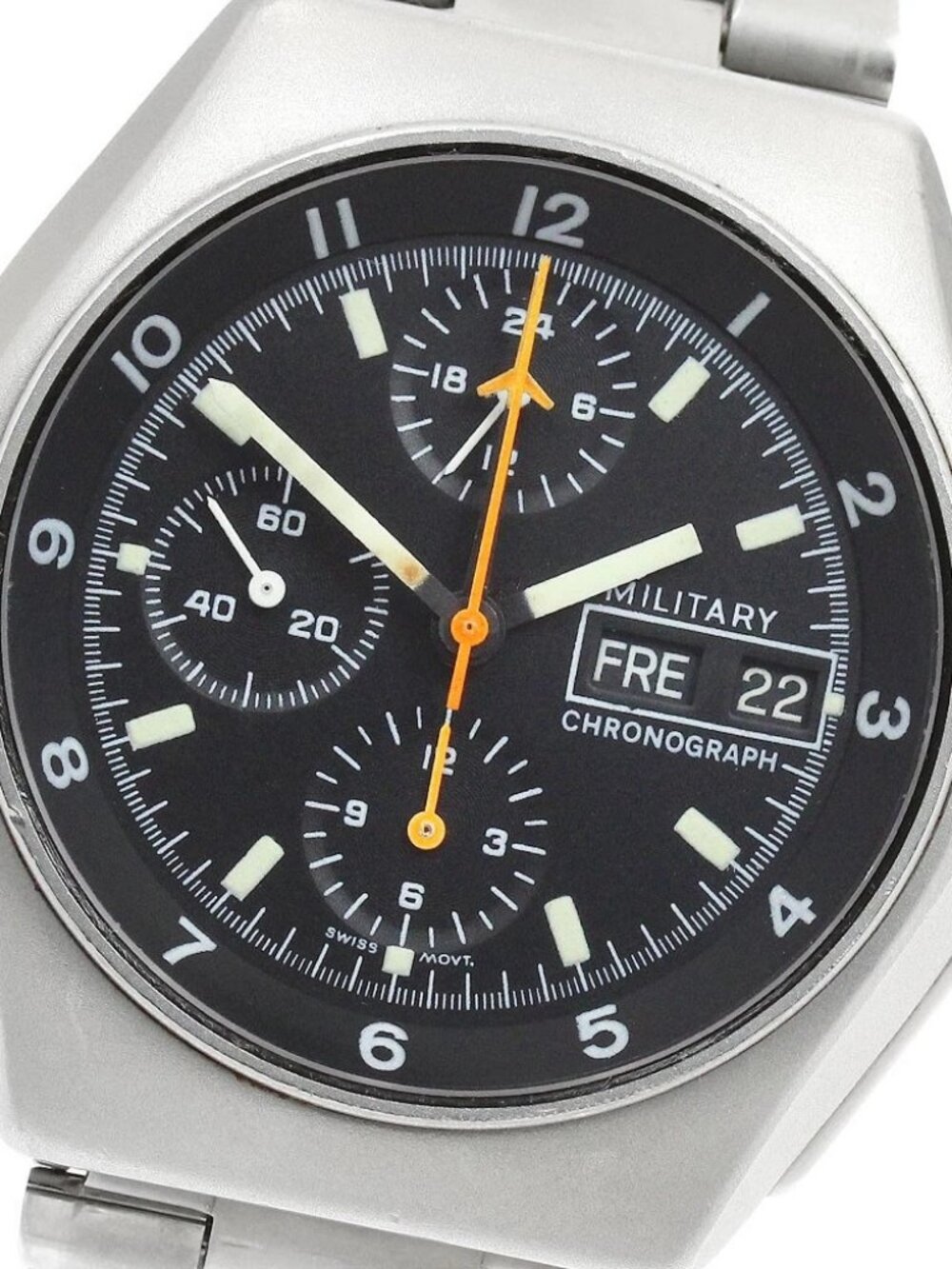 TUTIMA military chronograph Day date black Dial Automatic Men's Watch_935098